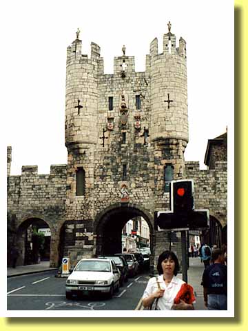 ヨークに残る城門 ミクルゲート・バー（イギリス）