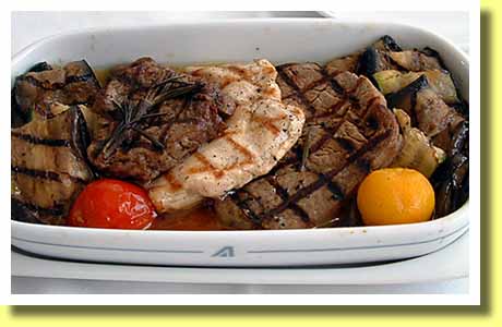 アリタリア航空の機内食のイタリア料理は美味かった